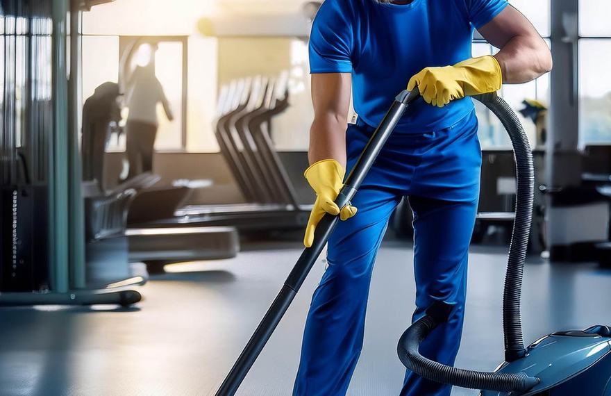 Technicien Proaxion entretenant un centre d’entraînement